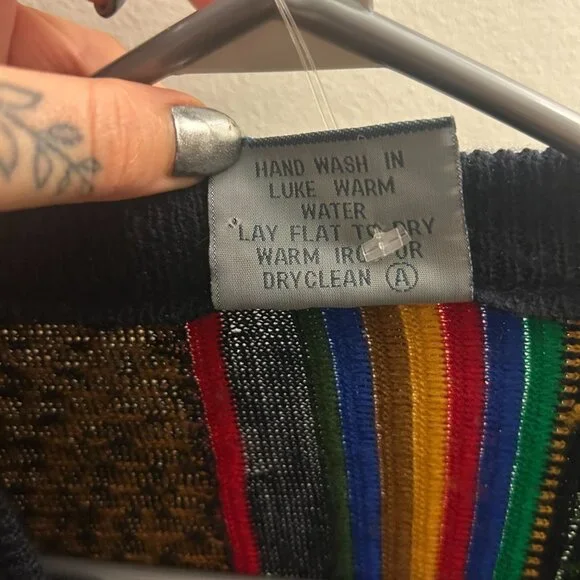 Vintage Geccu Merino Wool Sweater - Size M - Picture 3 of 5